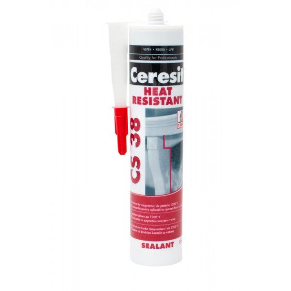 Silicon CS38 Ceresit rezistent la temperaturi ridicate (de pana la 1200°C) 280 ml