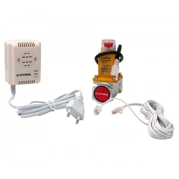 Set detector gaz 220V/AC cu electrovalva 9-12V/CC 3/4"