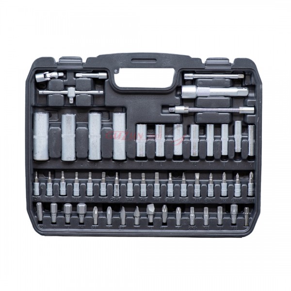 Trusa chei tubulare cu antrenor 95 pcs ,1/2 ''-1/4 '' , CR-V