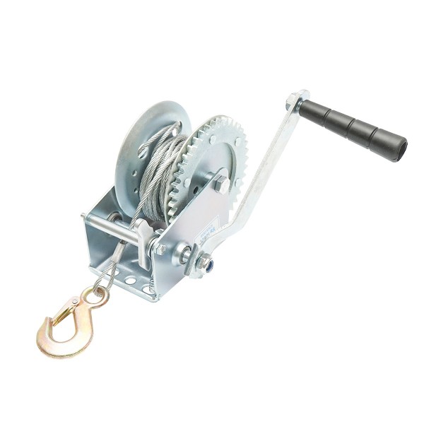 Troliu manual 800 LBS cu cablu de otel fi 4.5mm x8m