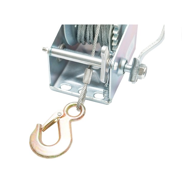Troliu manual 800 LBS cu cablu de otel fi 4.5mm x8m