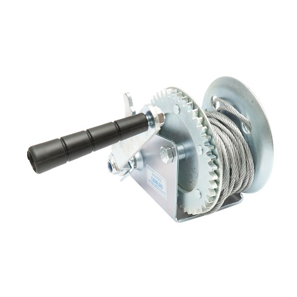 Troliu manual 800 LBS cu cablu de otel fi 4.5mm x8m