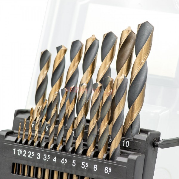 Set burghie pentru metal- cobalt, 2-10 mm, 13 piese