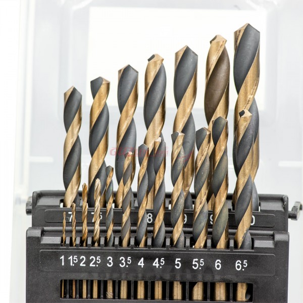 Set burghie pentru metal- cobalt, 2-10 mm, 13 piese