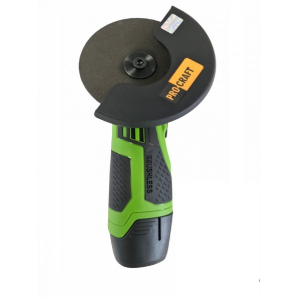 Polizor unghiular cu acumulator Procraft PGA12, 12V / 2Ah, panza 76 mm BRUSHLESS, 20000 rotatii