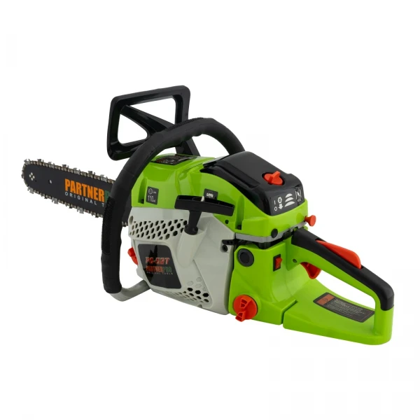 Drujbă pe Benzină PartnerPro PS-52T, Motor 52 cm³, 4 CP, Lamă 38 cm, Ungere Automată, Motoferăstrău Profesional