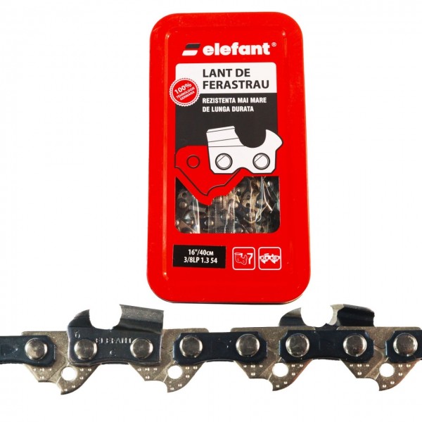 Lant pentru drujba, pas 3/8 mic, grosime 1.3mm, 54 pinteni, Elefant