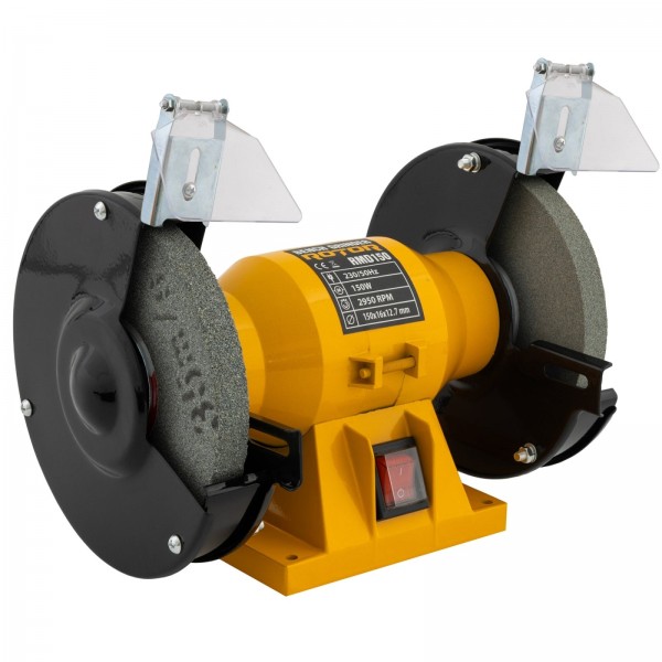 Polizor de banc Rotor RMD150, 150W, 2950RPM, Diametru 150x16x12.7mm