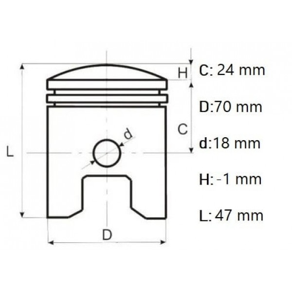Set piston generator Honda GX 200/ generator chinezesc 7hp/ motocultor, Elefant
