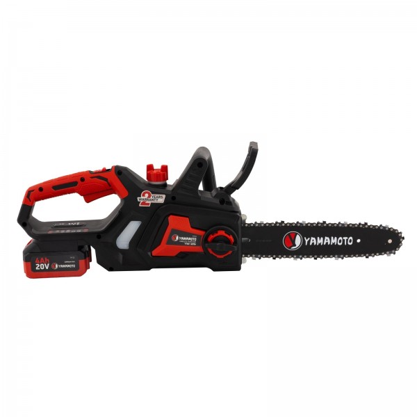 Fierastrau electric cu lant pe acumulator , Motor Brushless , acumulator 20 V , 4 Ah , lama 14 " ,