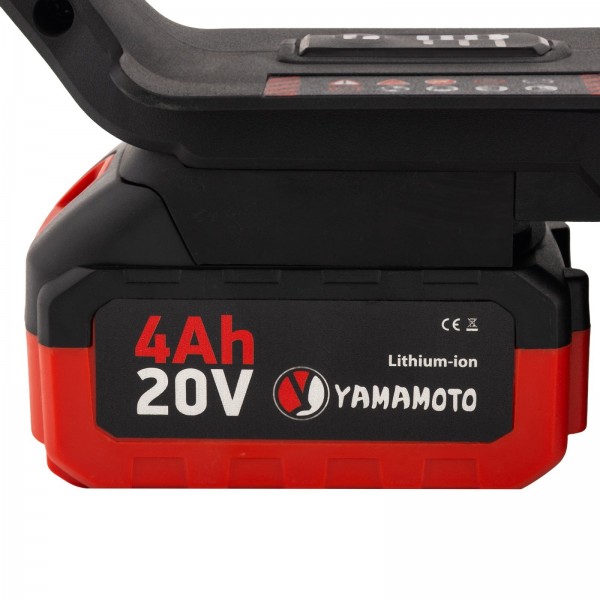 Fierastrau electric cu lant pe acumulator , Motor Brushless , acumulator 20 V , 4 Ah , lama 14 " ,