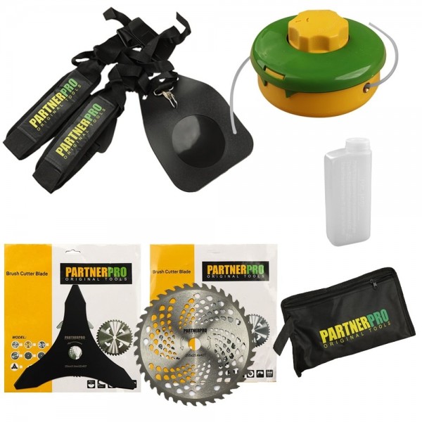 Motocoasa pe benzina PartnerPro PP5600 , motor 4 T, 5.6CP, 52CC , accesorii incluse