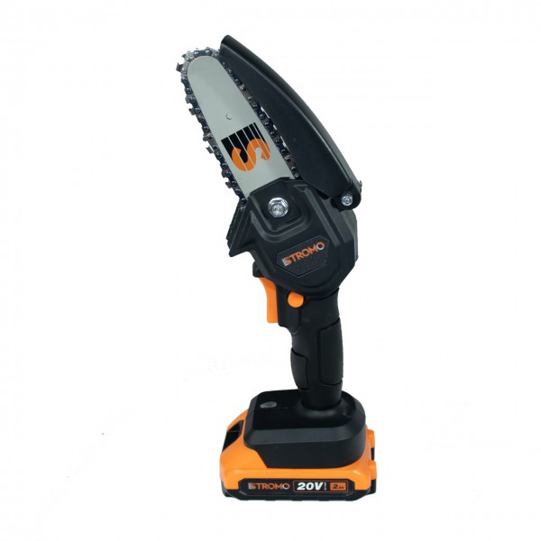 Mini Drujba cu acumulator , Stromo , 20 V , 2000 mAh , lama + lant 4 " , 4000 Rpm