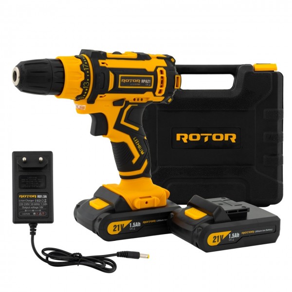 Autofiletanta cu 2 acumulatori , 21 V, Cuplu 30 Nm , 1350 Rpm , mandrina automata 10 mm