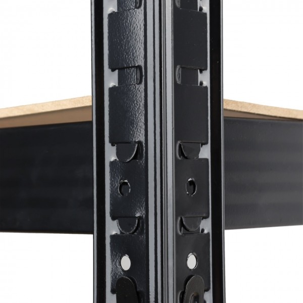 Raft Negru 70Wx30Dx150Hcm pentru depozitare din otel ROTOR