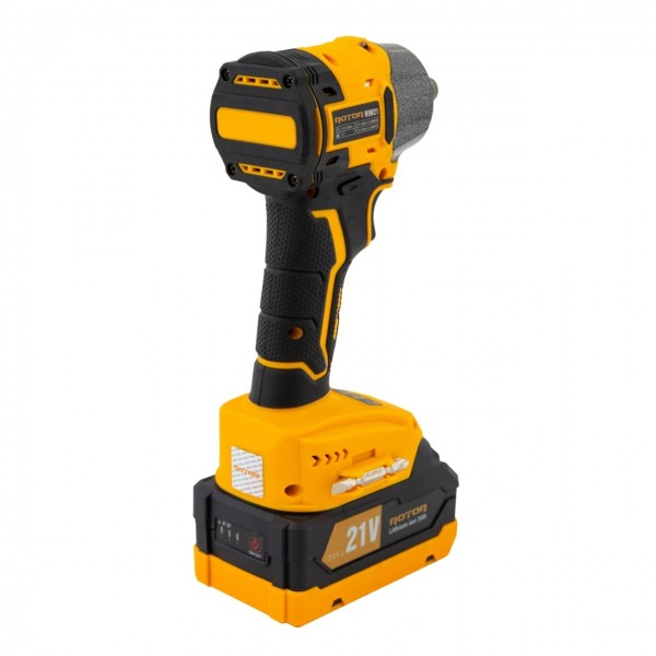 Autofiletanta cu impact pe acumulator ROTOR RIW21, 21 V /3 Ah, 320 Nm 2200 rot/min, 3300 BPM