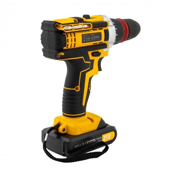 Trusa autofiletanta pe acumulator 21V ROTOR RCD21 + biti, 1350 RPM, Brushless , 30 Nm , 2 in 1