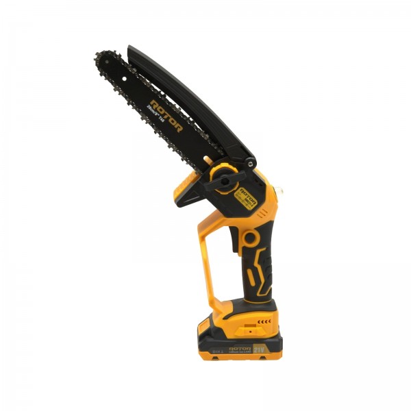 Fierastrau cu lant si acumulator ROTOR RMC21-8, 21V / 2Ah, Brushless , Ungere lanț