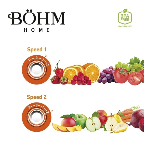 Storcator pentru fructe si legume , 600 W.Material Fara BPA, BÖHM BM1701