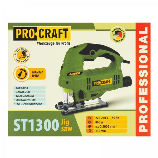 Fierastrau pendular electric, cu laser , Procraft ST1300 , 1300 w , 3000 Rpm