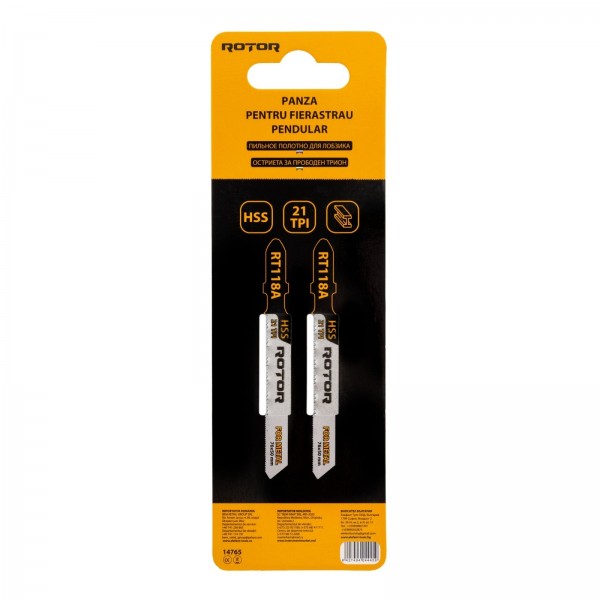 Panza fierastrau pendular pentru metal, 76x50 mm Set 2 buc ROTOR RT118A