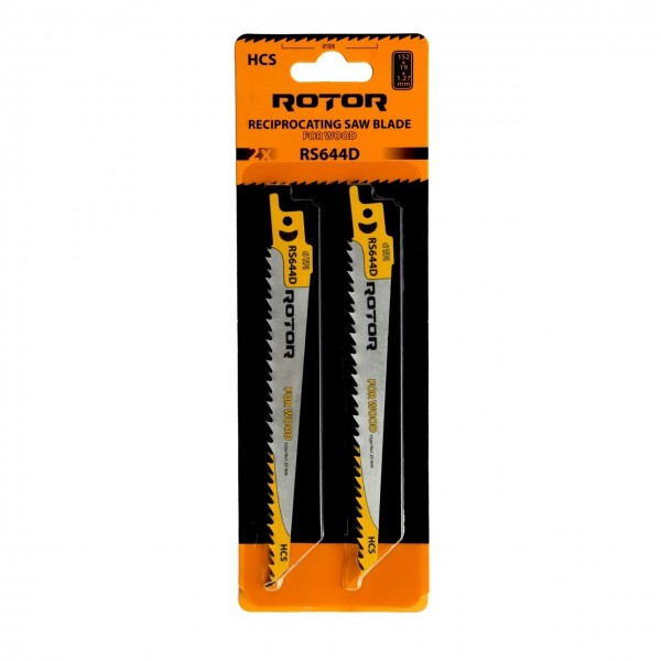 Panza fierastrau sabie pentru Lemn 152x19x1,27 mm Set 2 buc ROTOR RS644D