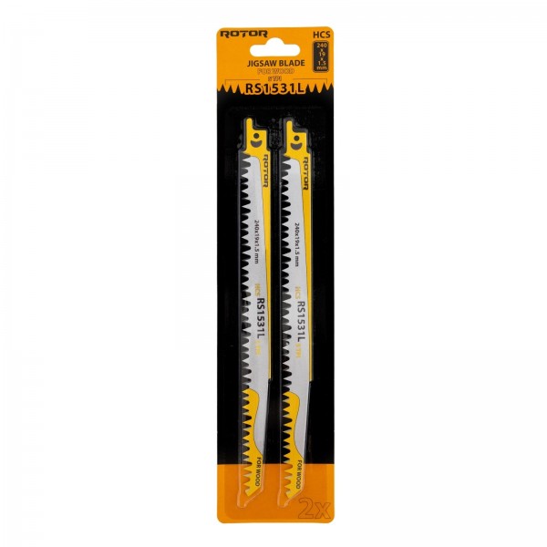 Panza fierastrau pendular pentru Lemn 240x19x1,5 mm Set 2 buc ROTOR RS1531L