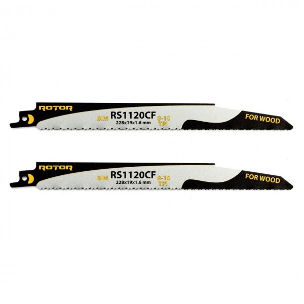 Panza fierastrau sabie pentru Metal 228x19x1,6 mm ROTOR RS1120CF Set 2 buc