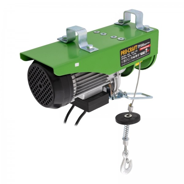 Troliu electric palan Procraft TP500, 1020W, cu kit montare Greutate 500kg