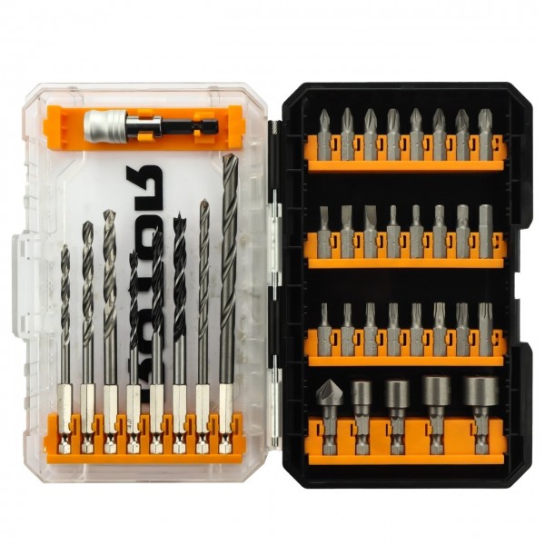 Set biti, tubulare si burghie, 38 piese ROTOR RBB38