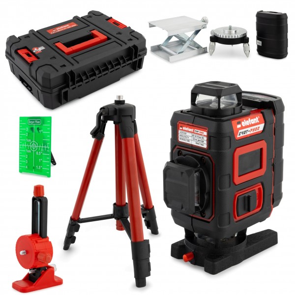 Nivela Laser 4D ELEFANT E4DT-PY02 3D – 3 x 360° (12 linii), 4D – 4 x 360° (16 linii)