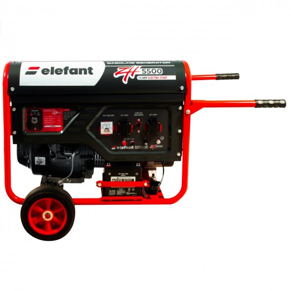 Generator pe benzina ZH5500 ELEFANT Ieșire curent 5,5 kW, pornire la cheie, indicator de benzină