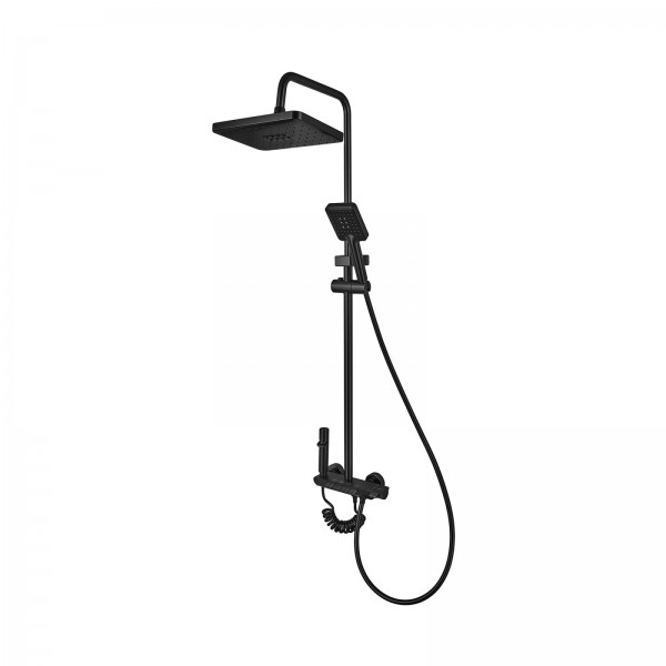 Coloana de dus din aluminiu cu butoane 4 in 1 ARMATA, BCS-009-J black