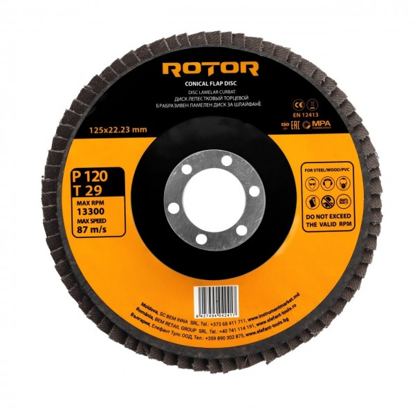 Disc lamelar curbat ROTOR 125*22,23 P120 T29