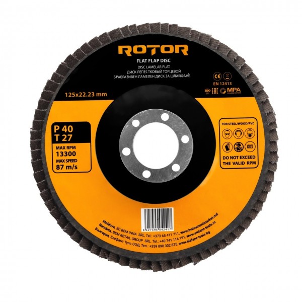 Disc lamelar plat ROTOR 125*22,23 P40 T27