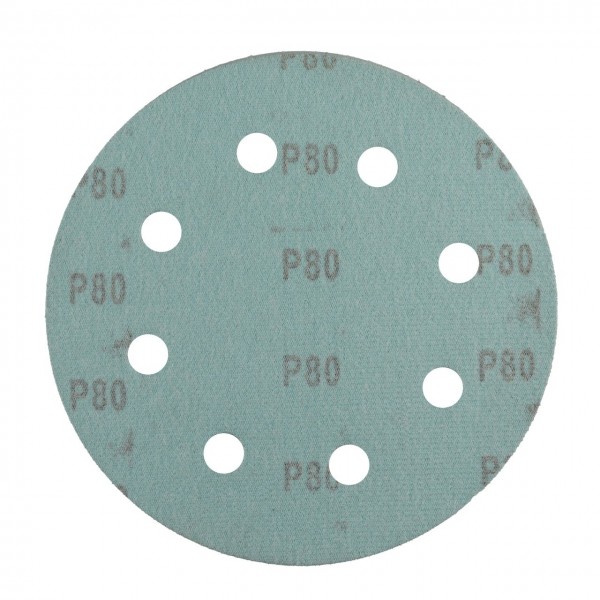 Disc abraziv pentru slefuitor cu excentric KB180.80 PROCRAFT (Set 10 buc) Diametru: 180 mm, Granulatie: P80