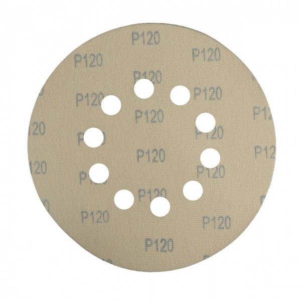 Disc abraziv pentru slefuitor cu excentric KB225.120 (Set 10 buc) Diametru: 225 mm , Granulatie: P120 Disc abraziv pentru slefuitor cu excentric KB225.120 (Set 10 buc) Diametru: 225 mm , Granulatie: P120