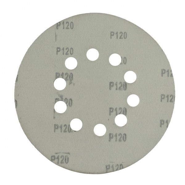 Disc abraziv pentru slefuitor cu excentric KD125.120 PROCRAFT (Set 10 buc) Diametru: 125 mm Granulatie: P120