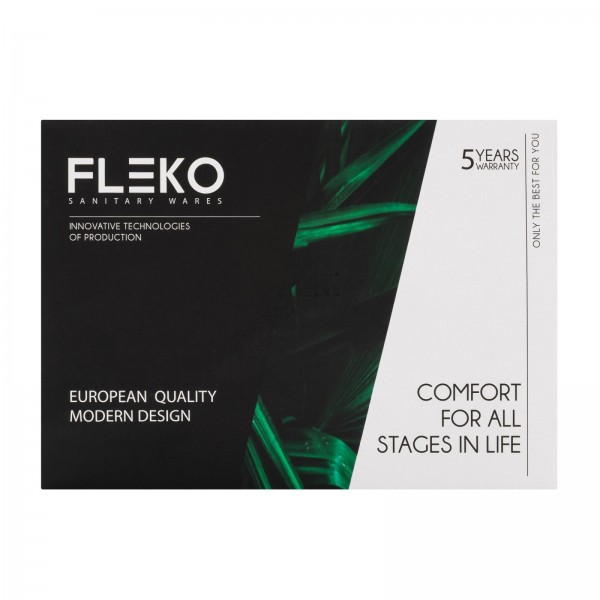 Baterie lavoar FLEKO FZ069-401, Monocomanda, cartus ceramic 40mm, Racorduri incluse