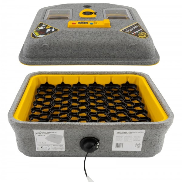Incubator de uz casnic TEPLUSHA EU 88 220/50 TAB Pro, 50 W , 30–40°C