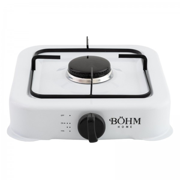 Plită cu un arzător pe gaz BÖHM BG-2811-W alb