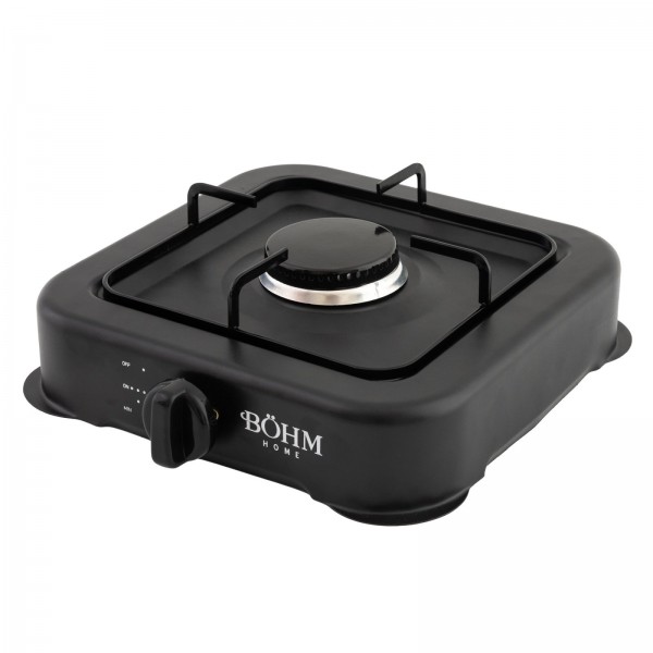 Plită cu un arzător pe gaz BÖHM BG-2811-B Negru