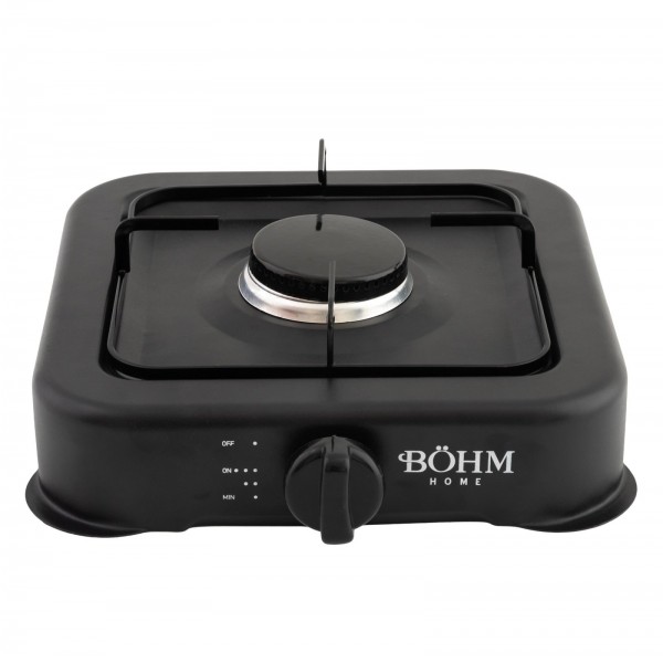 Plită cu un arzător pe gaz BÖHM BG-2811-B Negru