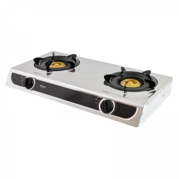 Plită cu două arzătoare și aprindere electrică BÖHM BG-MG-002C Chrome