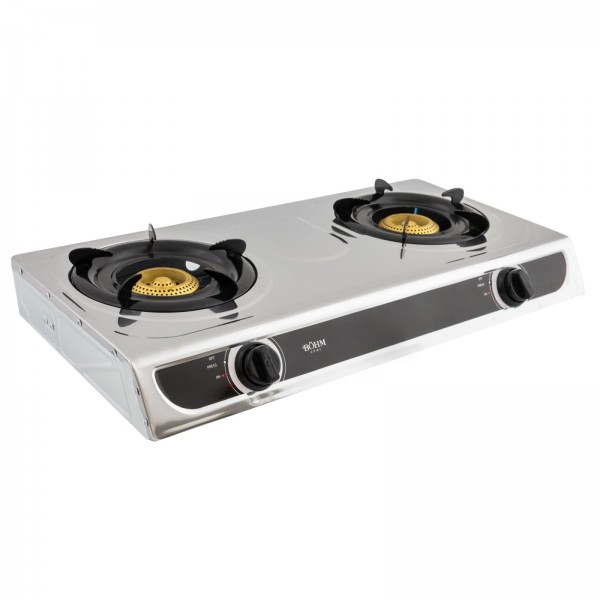 Plită cu două arzătoare și aprindere electrică BÖHM BG-MG-002C Chrome