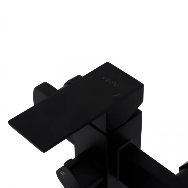 Black Baterie cada SUS 304 cu para de dus negru URBAN FLOW, FB-09 Kub