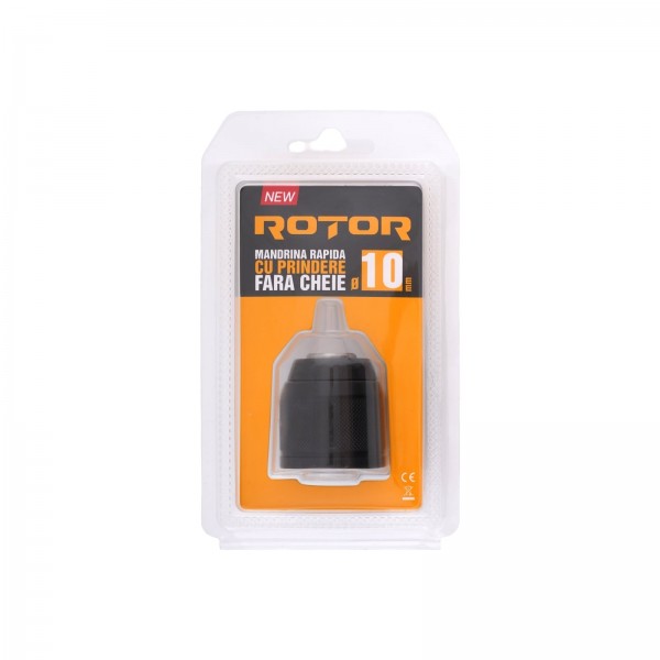Mandrină rapidă 10 mm cu prindere fără cheie – ROTOR