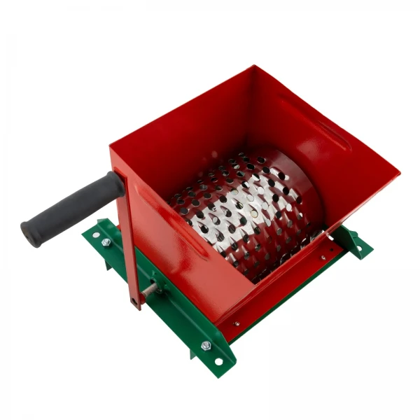 Răzătoare manuală pentru fructe Koza-Nova MINI, cu tambur inox, cuvă 6 L, productivitate 100 kg/h