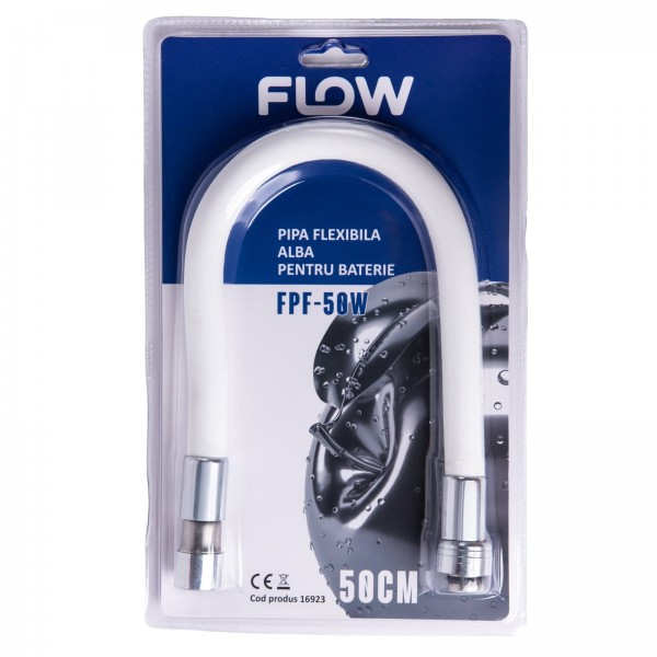 Pipa flexibila alba pentru baterie, FLOW, FPF-50W