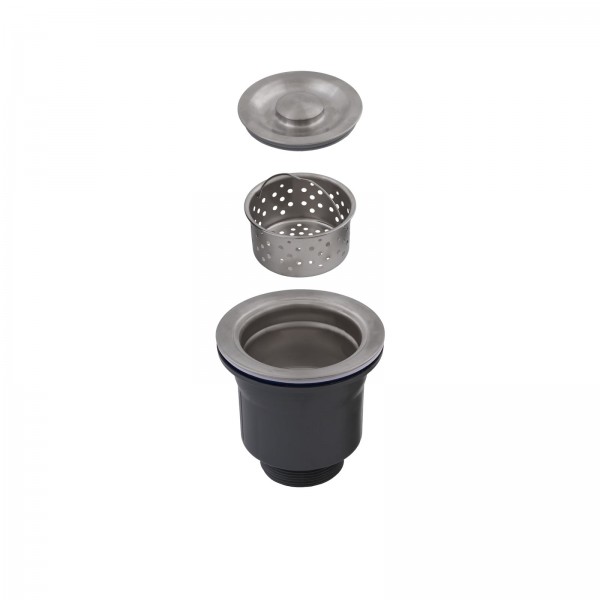 Chiuvetă de bucătărie dublă din inox alimentar BH7849DS BÖHM Satin 780x490x215 mm